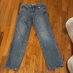Garage Women's Straight Leg Jeans in Medium Blue Wash